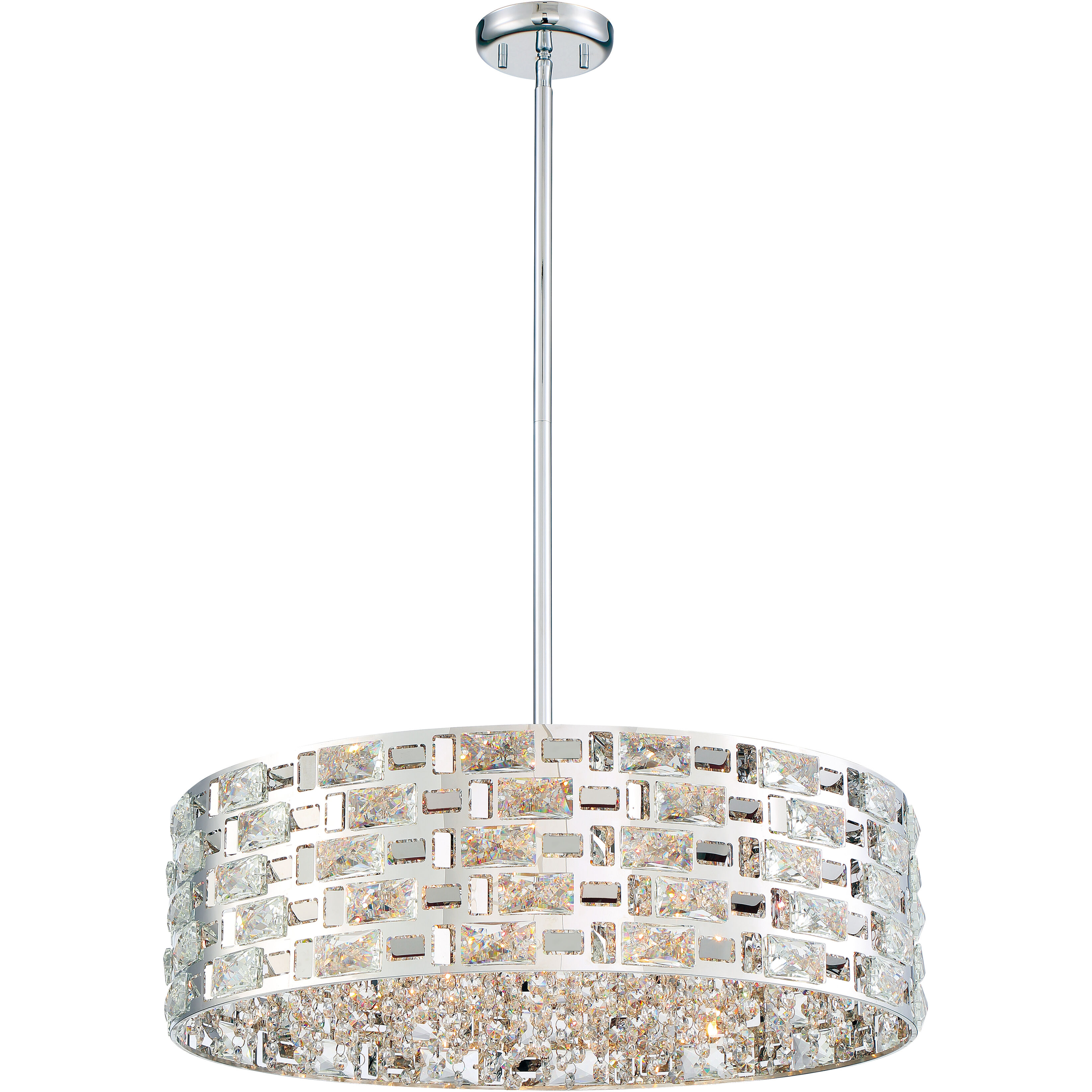 Aludra 7 Light 24 inch Chrome Chandelier Ceiling Light