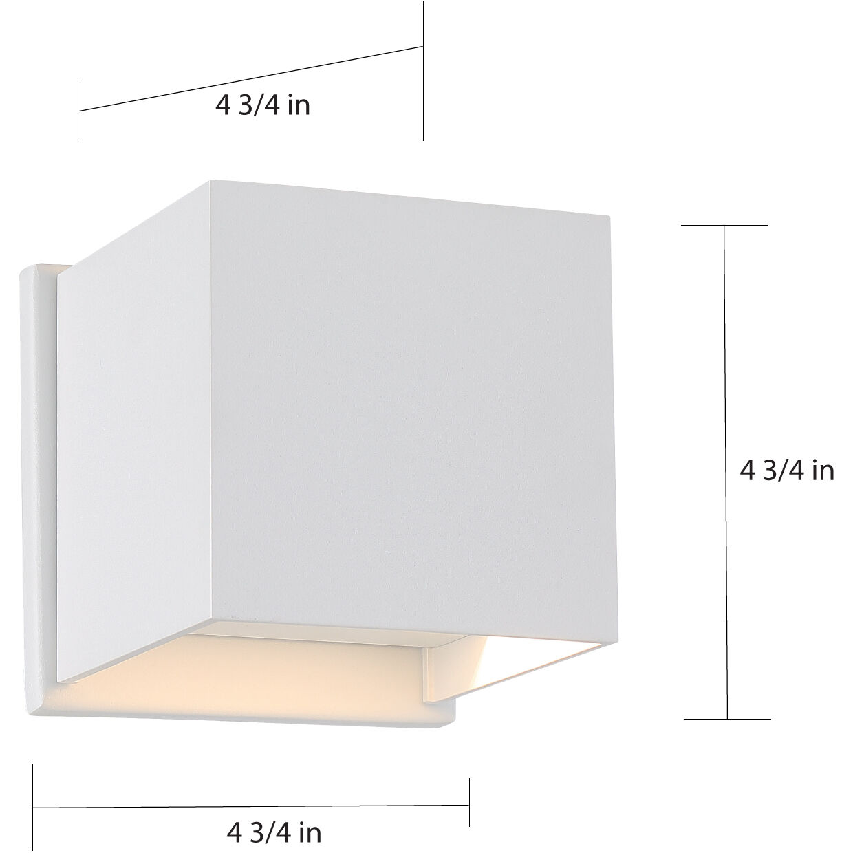 Lightgate LED 5 inch White Outdoor Wall Sconce