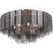 Torvento 7 Light 28 inch Legacy Brass Flush Mount Ceiling Light