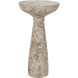 Architect 26 X 14 inch White Marble Side Table, C