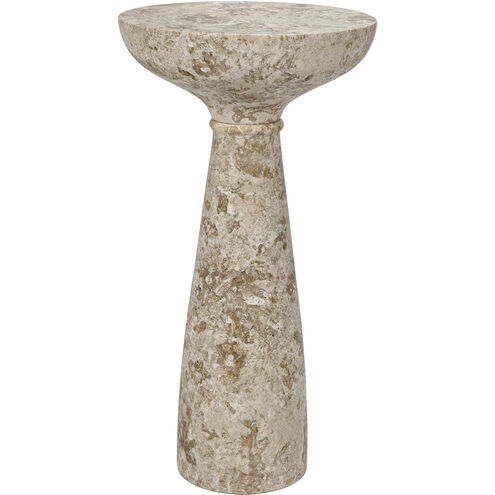 Architect 26 X 14 inch White Marble Side Table, C