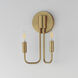 Abner 2 Light 7 inch Natural Aged Brass Wall Sconce Wall Light