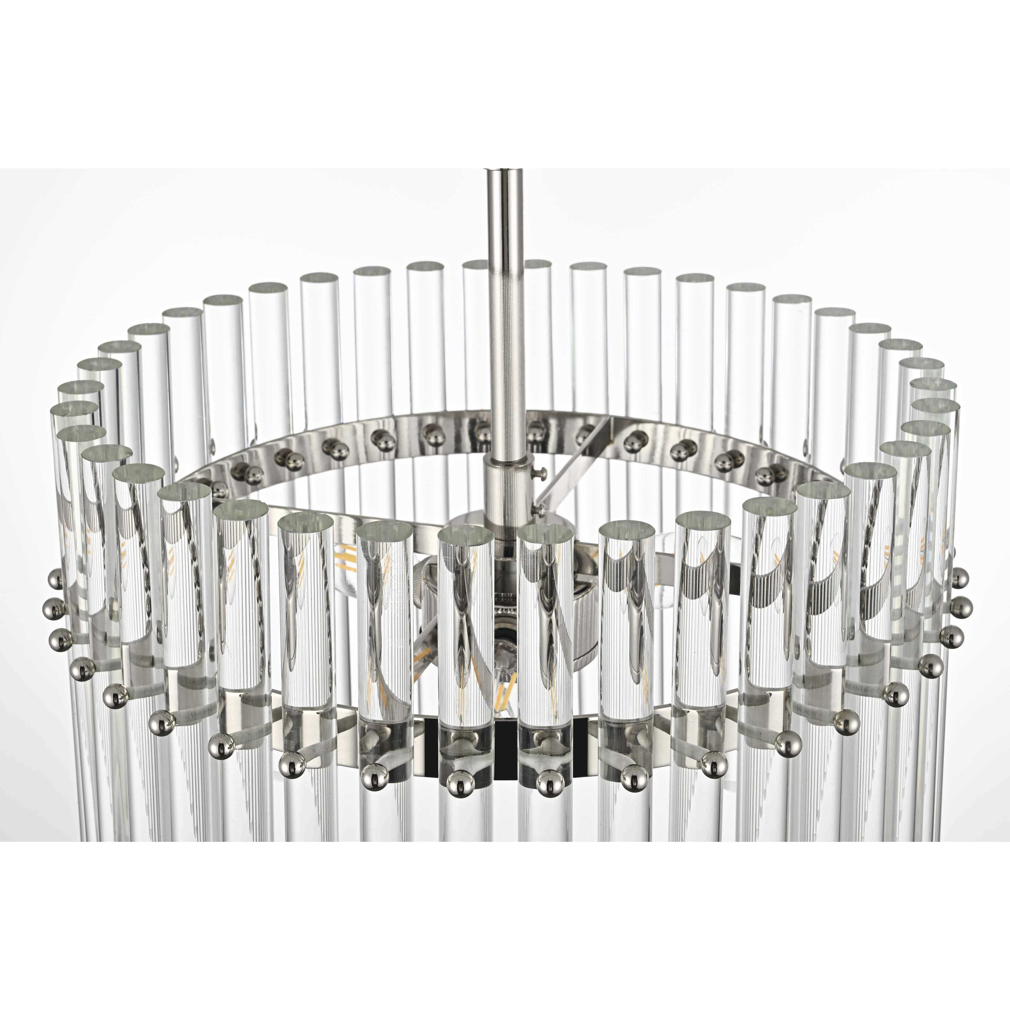 Paulina 3 Light 16 inch Polished Nickel Chandelier Ceiling Light