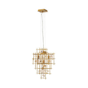 Petra 4 Light 24 inch Luster Gold Chandelier Ceiling Light