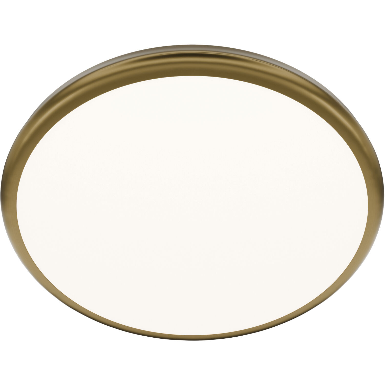 Parthenon LED 15 inch Aged Brass Flush Mount Ceiling Light in 3500K, dweLED