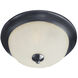 Essentials - 583x 1 Light 11.5 inch Black Flush Mount Ceiling Light