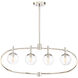 Piltz 4 Light 40 inch Polished Nickel Island Light Ceiling Light