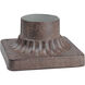 The Great Outdoors 5.88 inch Vintage Rust Outdoor Pier Mount, The Great Outdoors