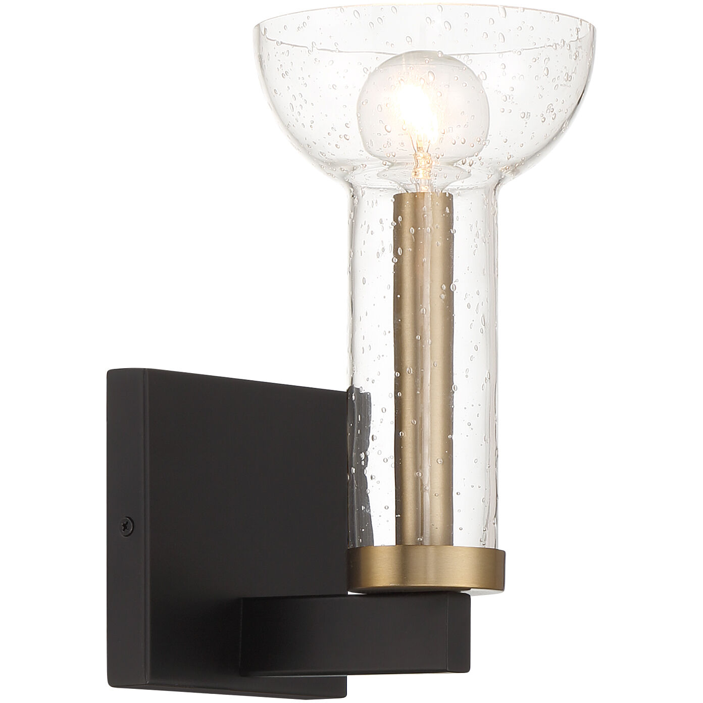 Nova 1 Light 5 inch Matte Black Wall Sconce Wall Light