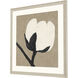 Delicate Sketch White and Beige and Black and Neutral Framed Art