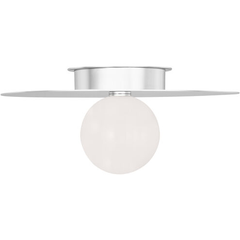 Kelly by Kelly Wearstler Nodes 1 Light 17.5 inch Polished Nickel Flush Mount Ceiling Light