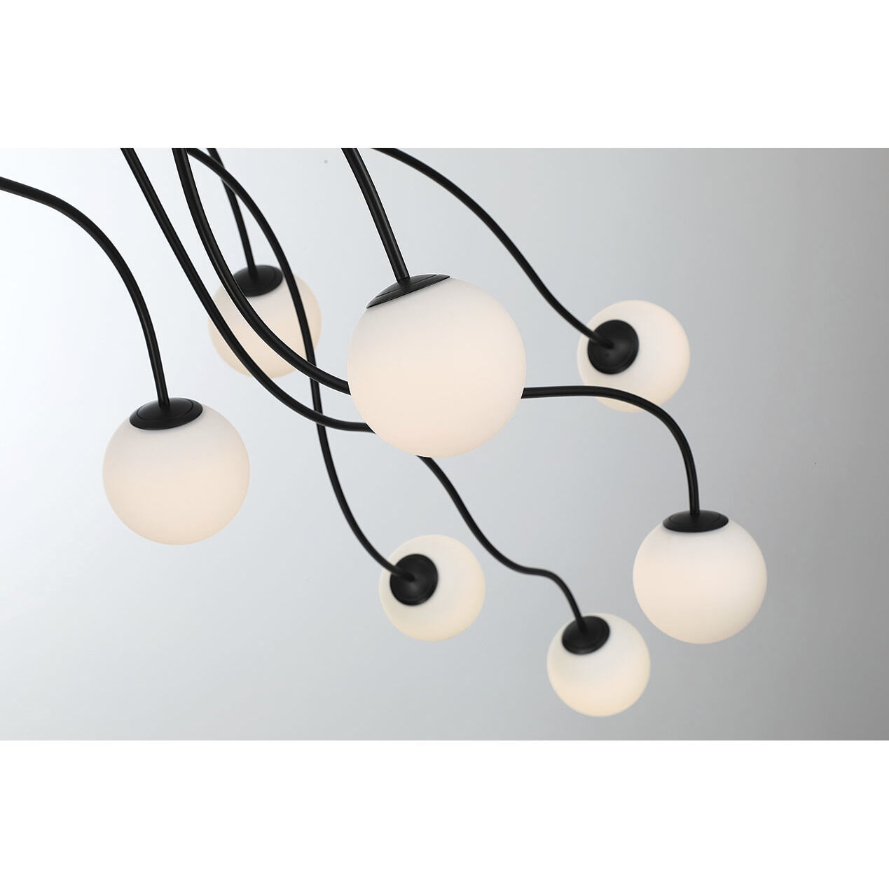 Athena LED 20 inch Matte Black Semi-Flush Mount Ceiling Light