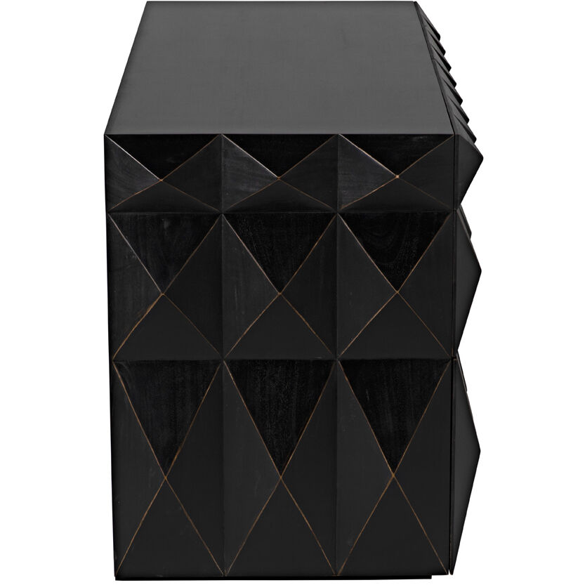 Allegra Hand Rubbed Black Dresser