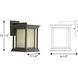Endicott 1 Light 11 inch Antique Bronze Outdoor Wall Lantern, Small