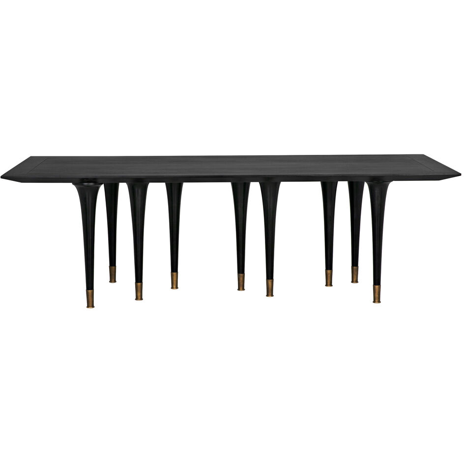 Romeo 95 X 42 inch Hand Rubbed Black Dining Table