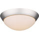FM LED 11 inch Satin Nickel Flushmount Ceiling Light