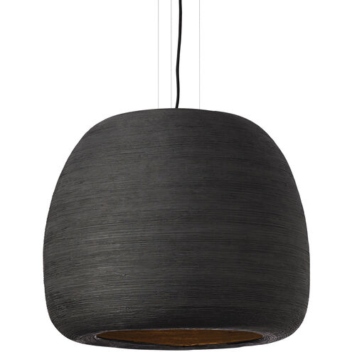 Sean Lavin Karam 1 Light 21.3 inch Black/Black Pendant Ceiling Light in Incandescent