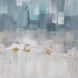 Remembrance Light Blue with Cream and Silver Framed Wall Art