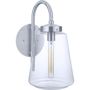 Laclede Outdoor Wall Mount in Satin Aluminum, Large