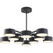 Canada LED 38 inch Black Chandelier Ceiling Light