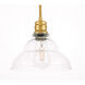 Gil 1 Light 8.5 inch Brass Pendant Ceiling Light