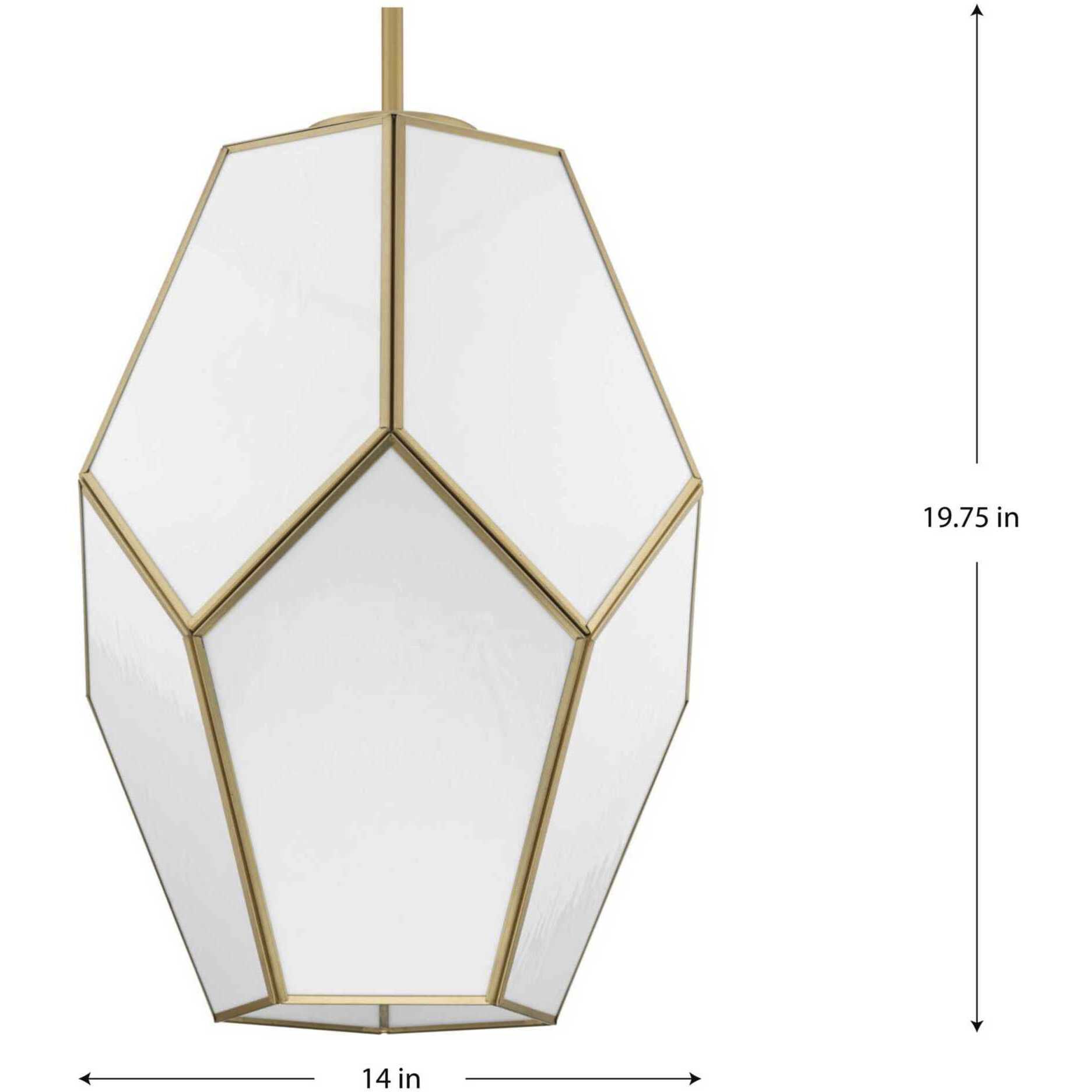 Latham 1 Light 14 inch Vintage Gold Pendant Ceiling Light