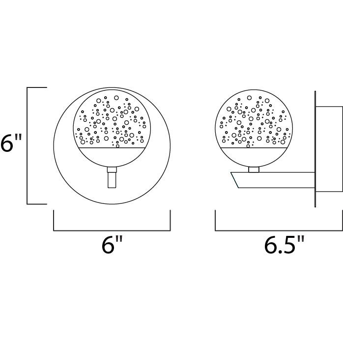 Orb II LED 6 inch Polished Chrome Wall Sconce Wall Light