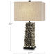 Villamare 30 inch 150 watt Natural/Satin Black Table Lamp Portable Light