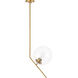 Ryland 1 Light 16 inch Brass Pendant Ceiling Light