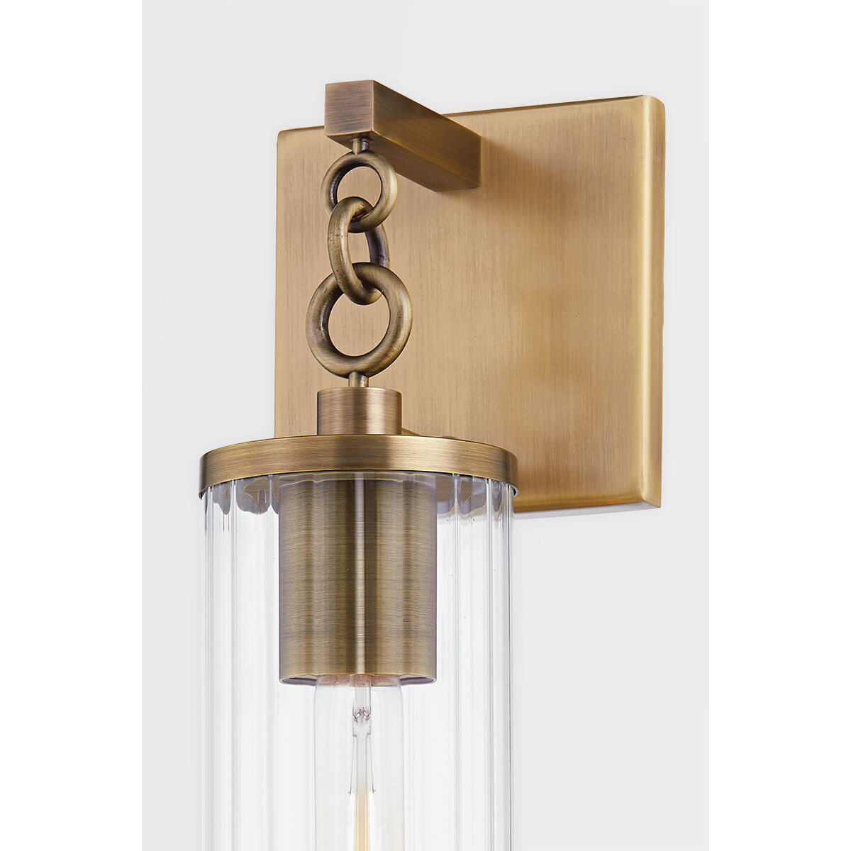 Yucca 1 Light 13 inch Patina Brass Outdoor Wall Sconce