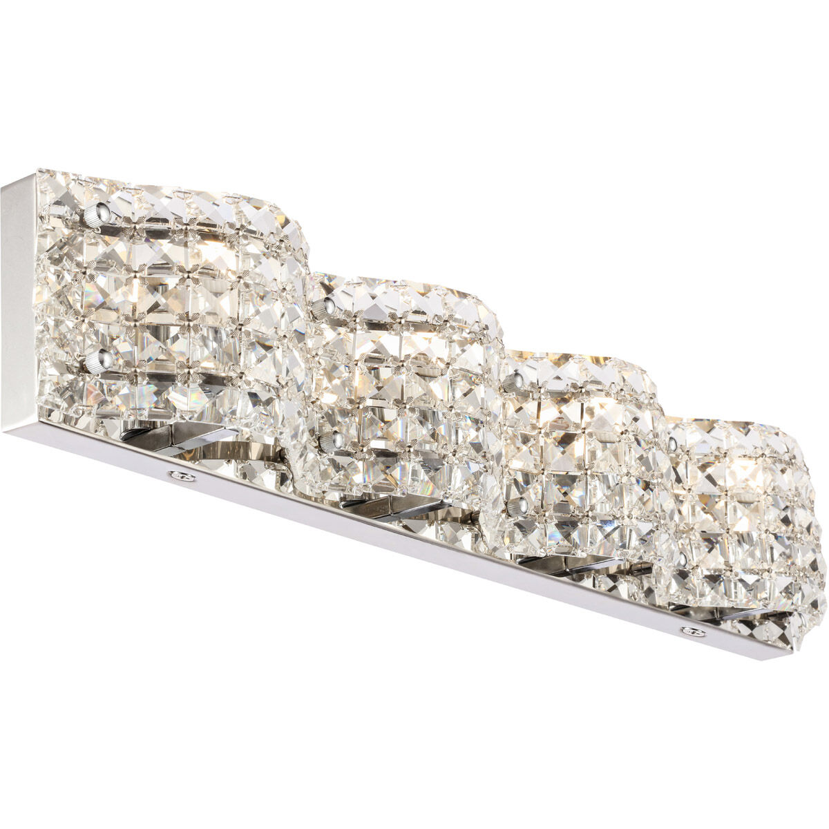 Ollie 4 Light 27 inch Chrome Wall sconce Wall Light