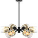 Gatsby 6 Light 28 inch Matte Black Chandelier Ceiling Light