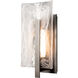 Arc 1 Light 20.8 inch Coastal Dark Smoke Outdoor Wall Sconce