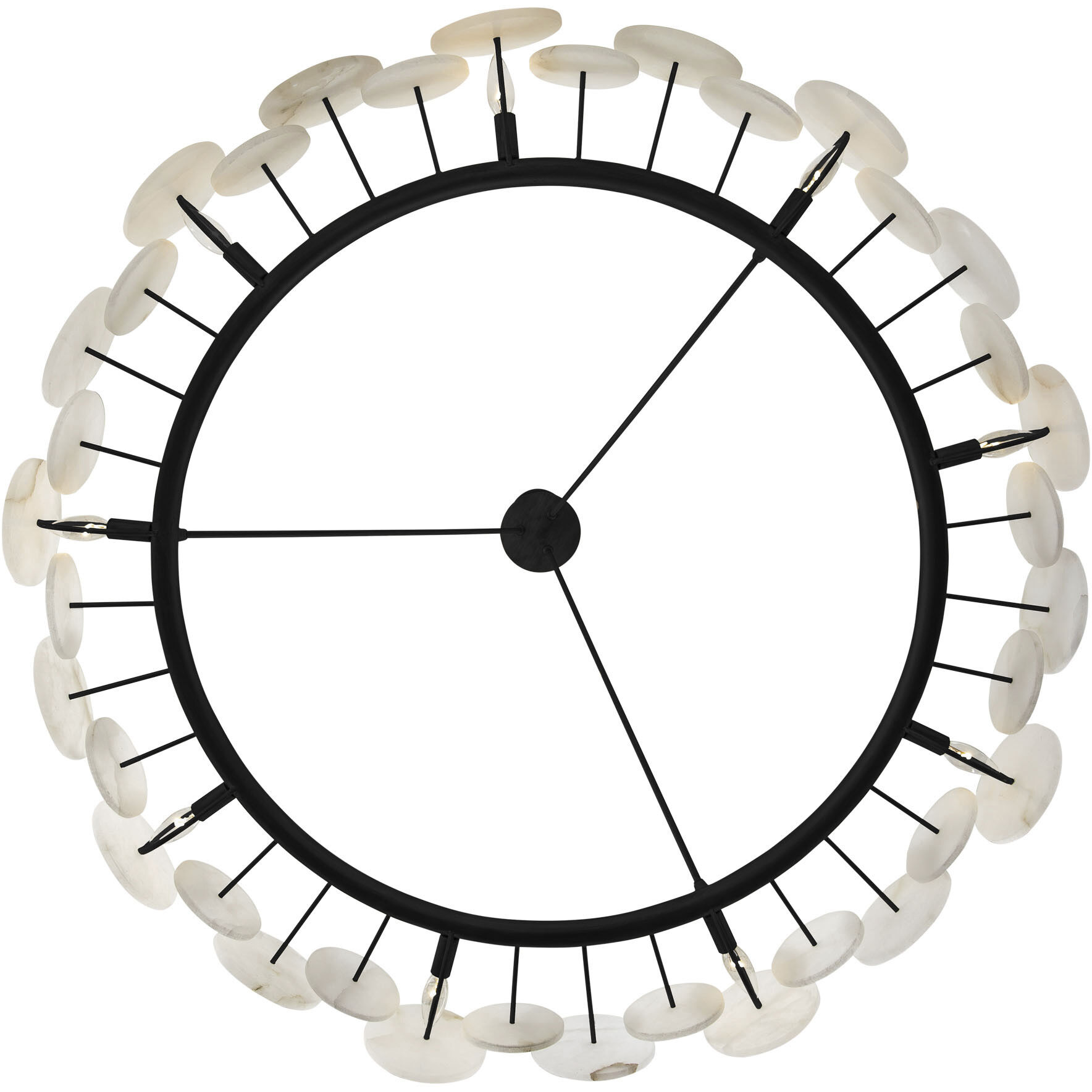 Cosmos 9 Light 48 inch Matte Black Chandelier Ceiling Light, Smithsonian Collaboration