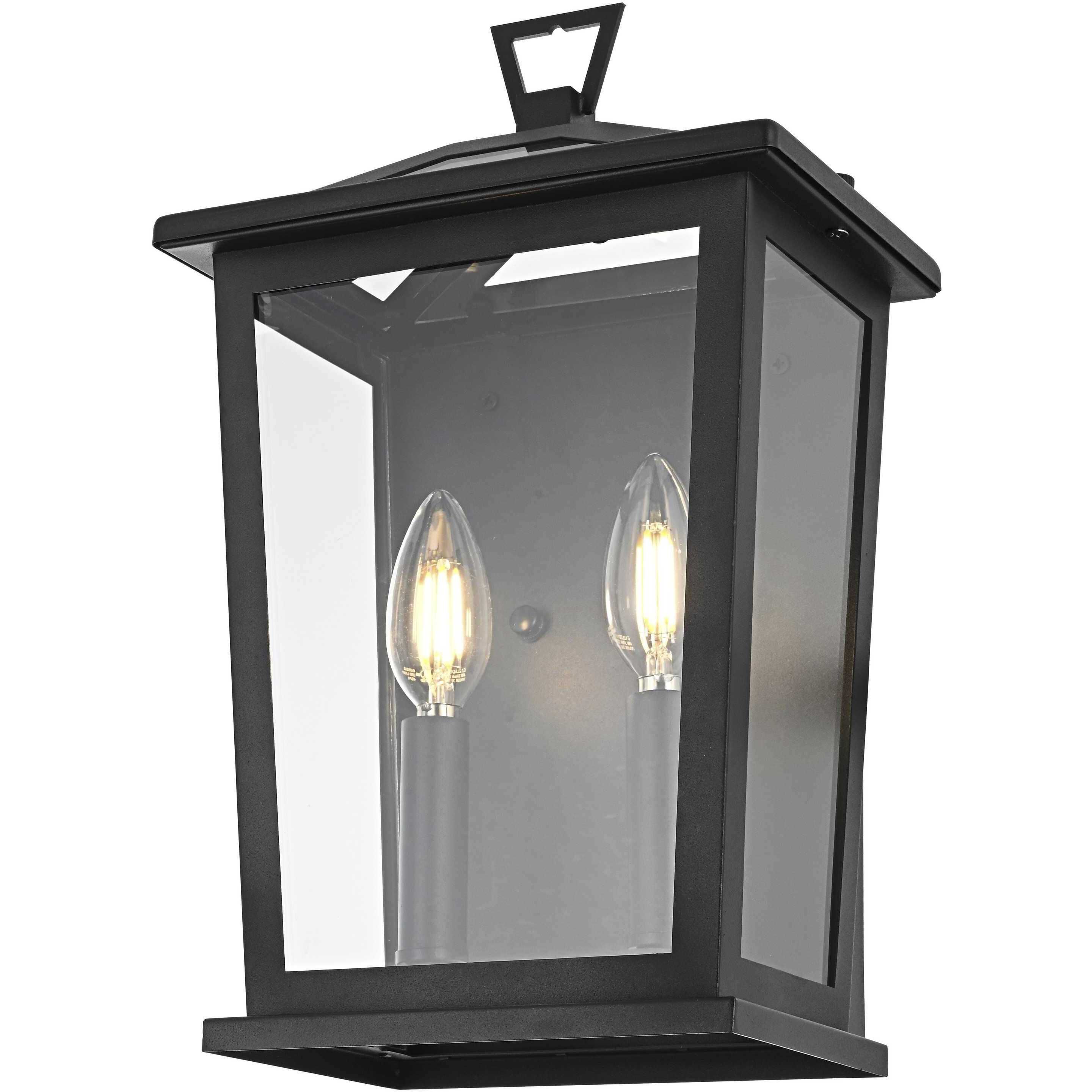 Richmond 2 Light 14 inch Black Outdoor Wall Sconce