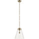 Marsailli 1 Light Champagne Bronze Pendant Ceiling Light in Clear, Large
