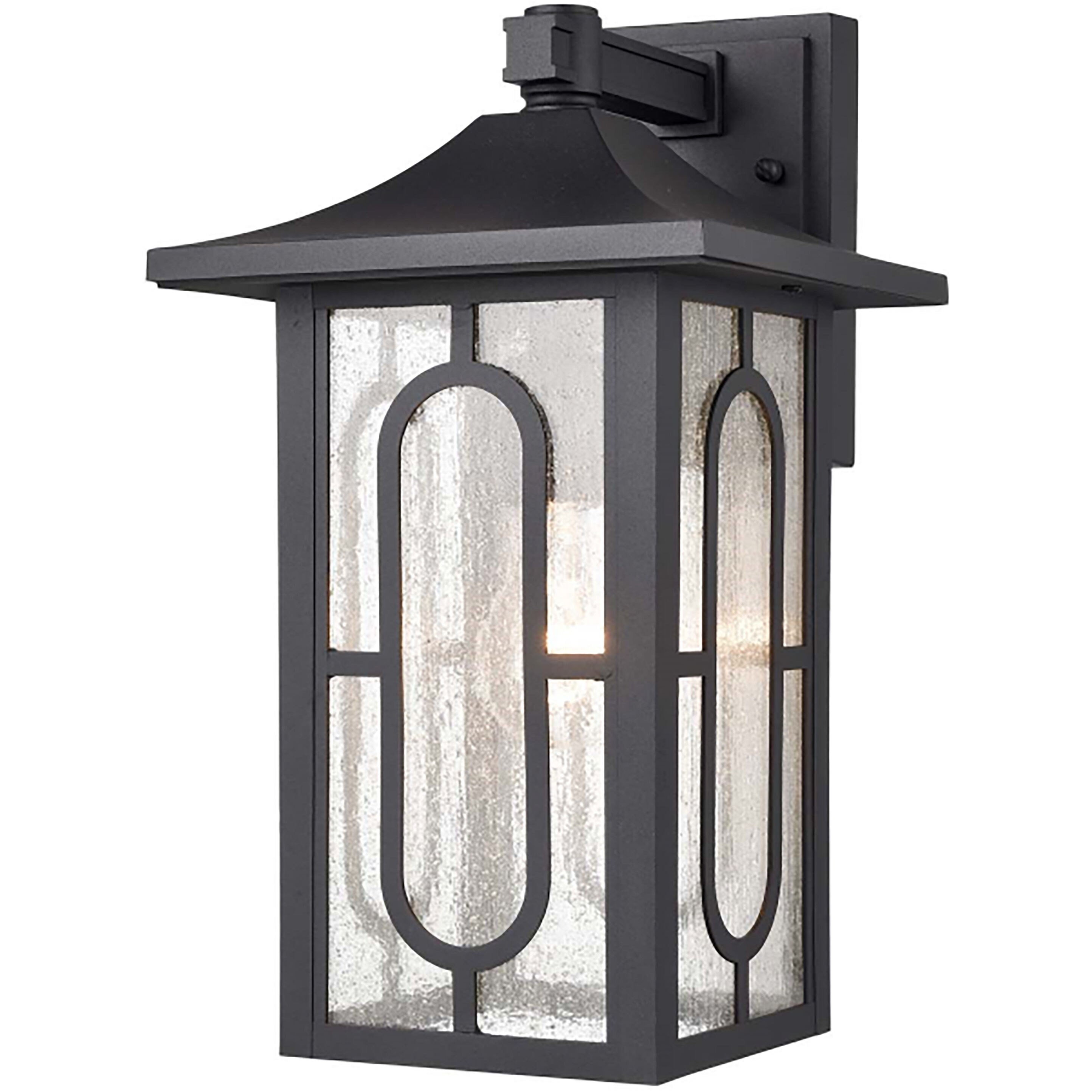 Parkdale 1 Light 14.5 inch Black Outdoor Wall Sconce