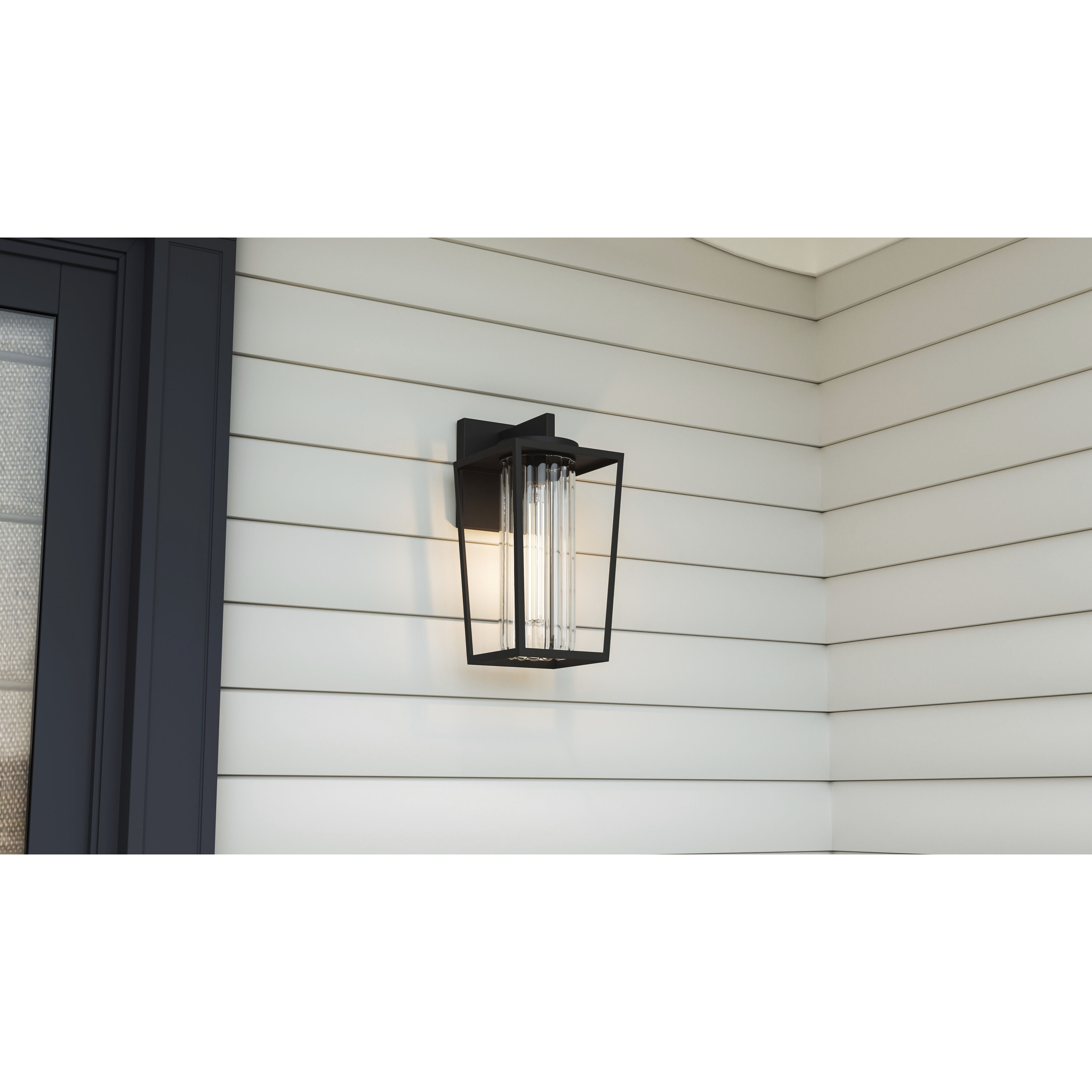 Jett 1 Light 13.5 inch Matte Black Outdoor Wall Lantern, Medium