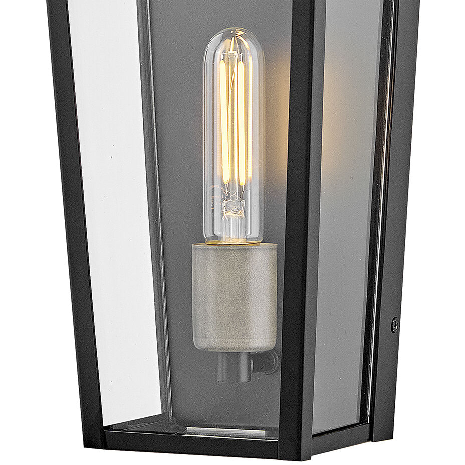 Maclin 1 Light 15.25 inch Black Outdoor Wall Mount