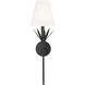 Primrose Indoor Wall Sconce Wall Light in Matte Black