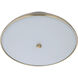 Soul LED 13 inch Flat Black / Satin Brass Flushmount Ceiling Light