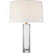 Chapman & Myers Fallon 24.75 inch 15 watt Clear Glass Table Lamp Portable Light, Medium