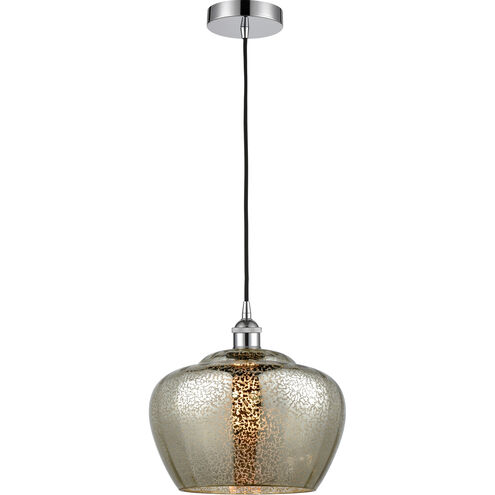 Edison Fenton LED 11 inch Polished Chrome Mini Pendant Ceiling Light