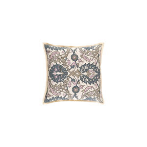 Vincent 20 X 20 inch Pale Pink and Taupe Throw Pillow