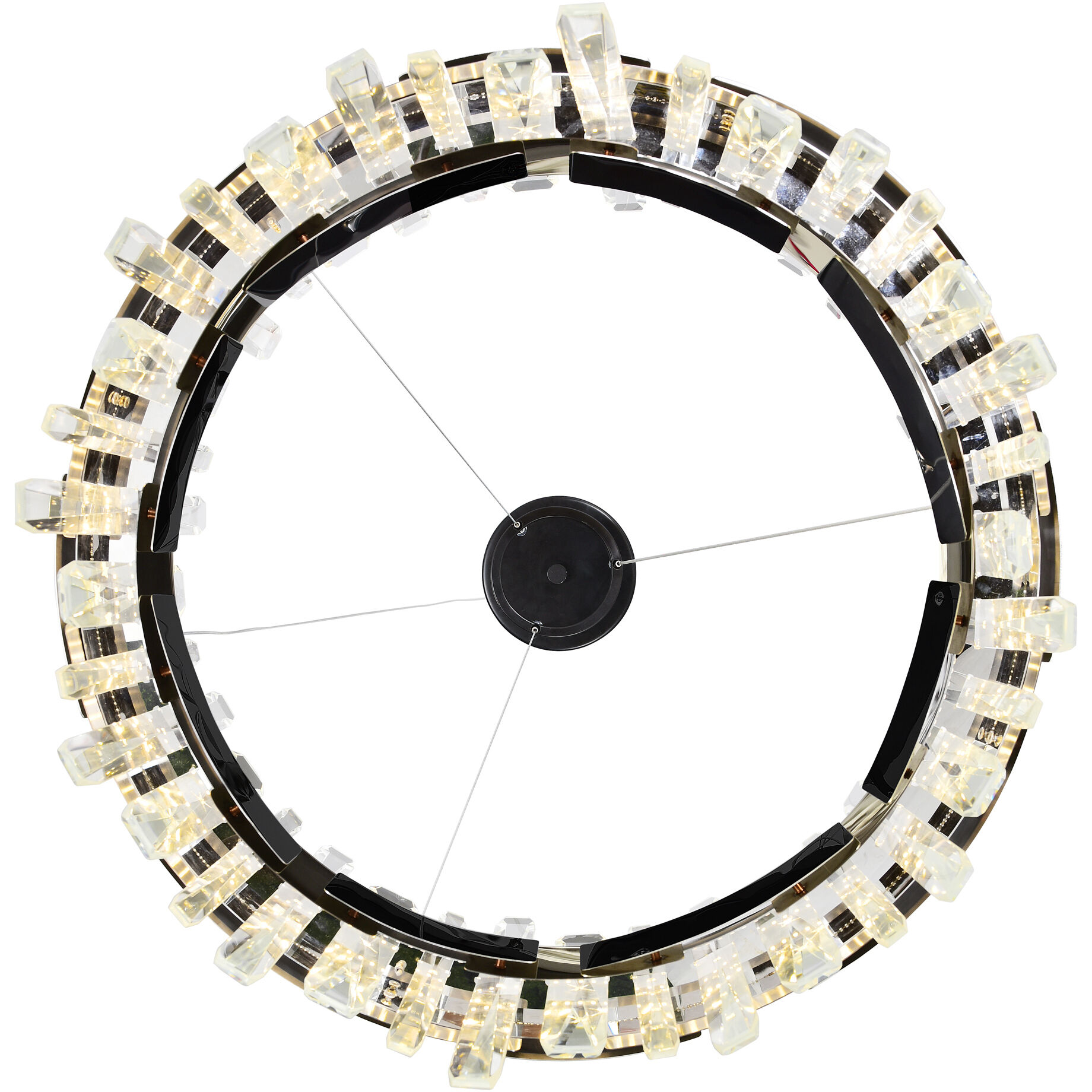 Aya LED Pearl Black Chandelier Ceiling Light