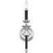 Davidson 1 Light 5 inch Matte Black with Polished Chrome Accents Wall Sconce Wall Light