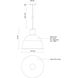 Irving 1 Light 15.75 inch Black Pendant Ceiling Light