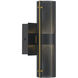 Westcliffe LED 12 inch Gold and Black Outdoor Wall Sconce