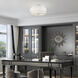 Fontana 5 Light 21 inch Brushed Nickel Semi-Flush Ceiling Light
