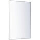 Monet 42 X 28 inch White Wall Mirror
